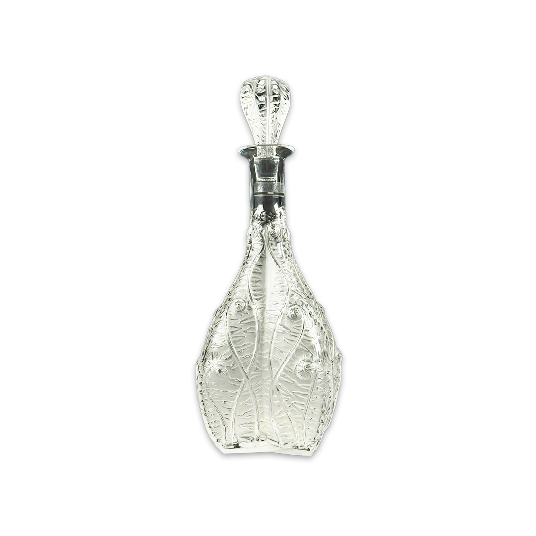 GARRAFA FOUGERES CRISTAL TRANSPARENTE LALIQUE
