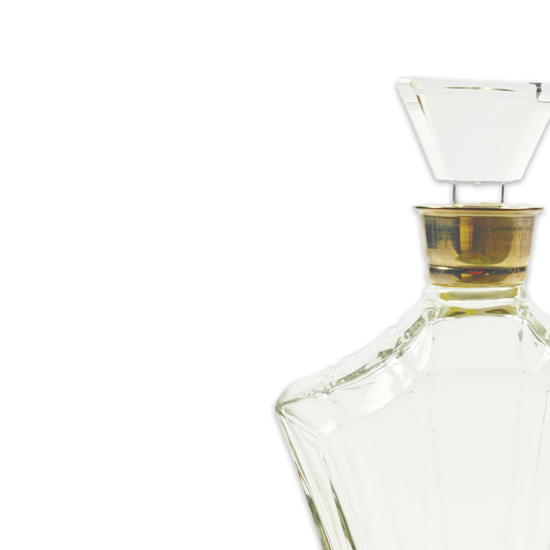 GARRAFA BAIXA NINA VIDRO TRANSPARENTE FANCY