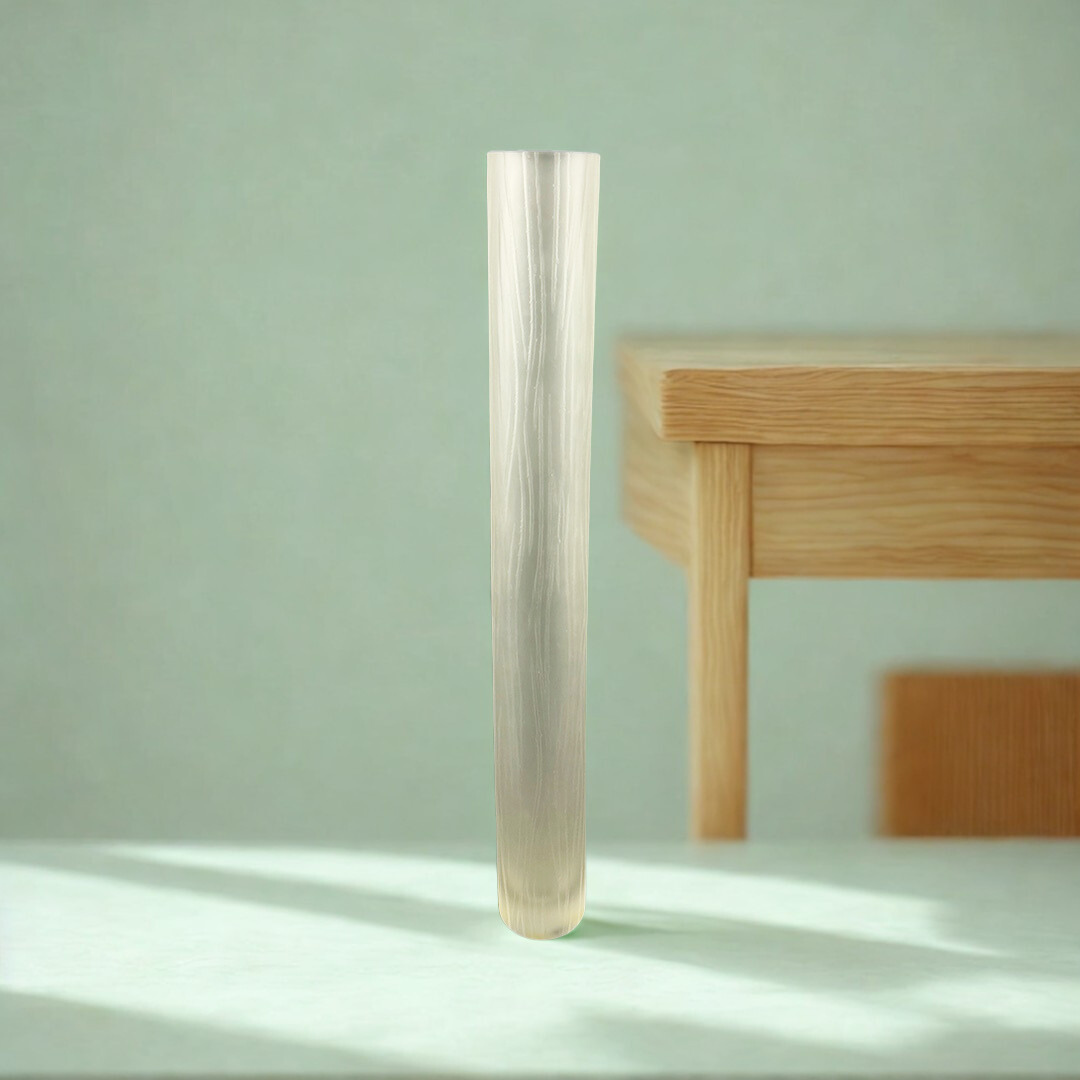 VASO MONO BAMBOO CRISTAL BRANCO FOSCO FORMIA