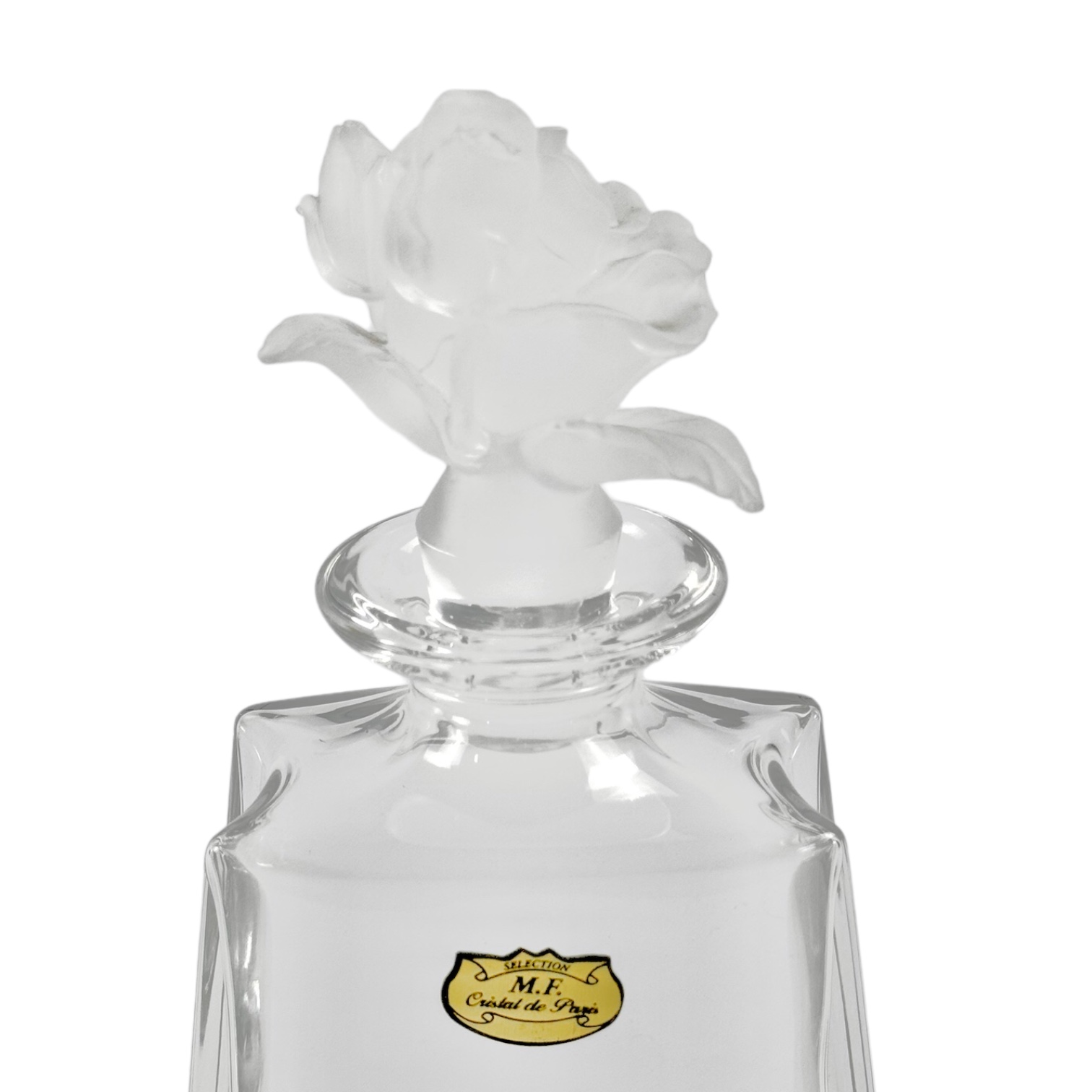 GARRAFA  FLAT FLUER CRISTAL TRANSPARENTE 