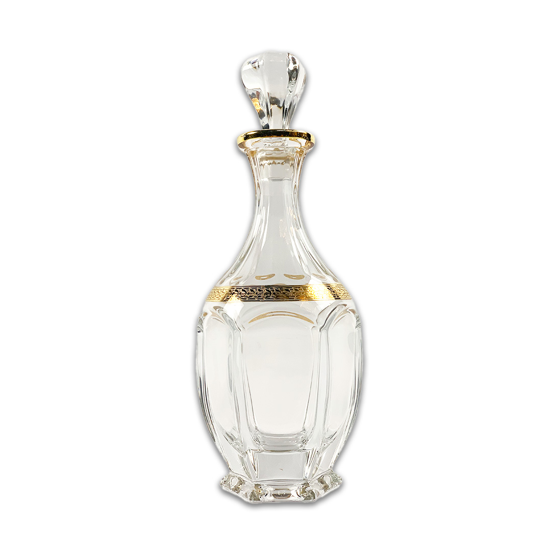 GARRAFA GIOTTO CRISTAL/DOURADO A CASA K