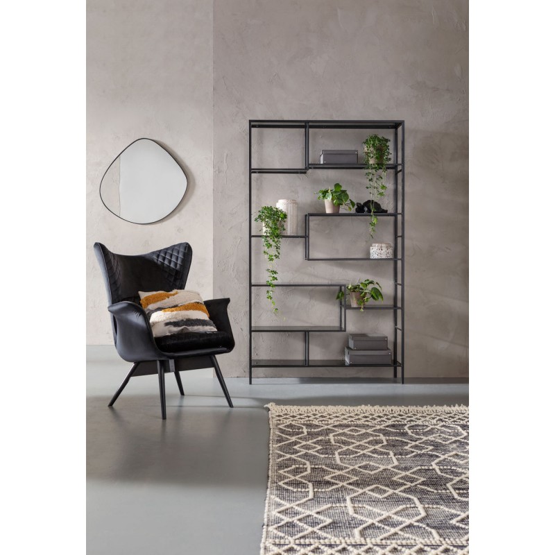 ESTANTE LOFT METAL C/VIDRO 