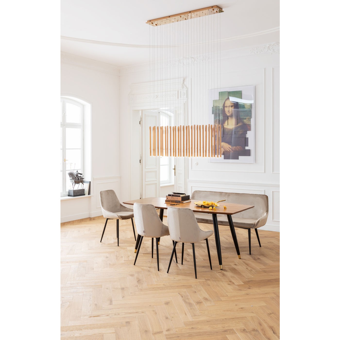 LUSTRE LIVING VEGAS BRASS METAL 