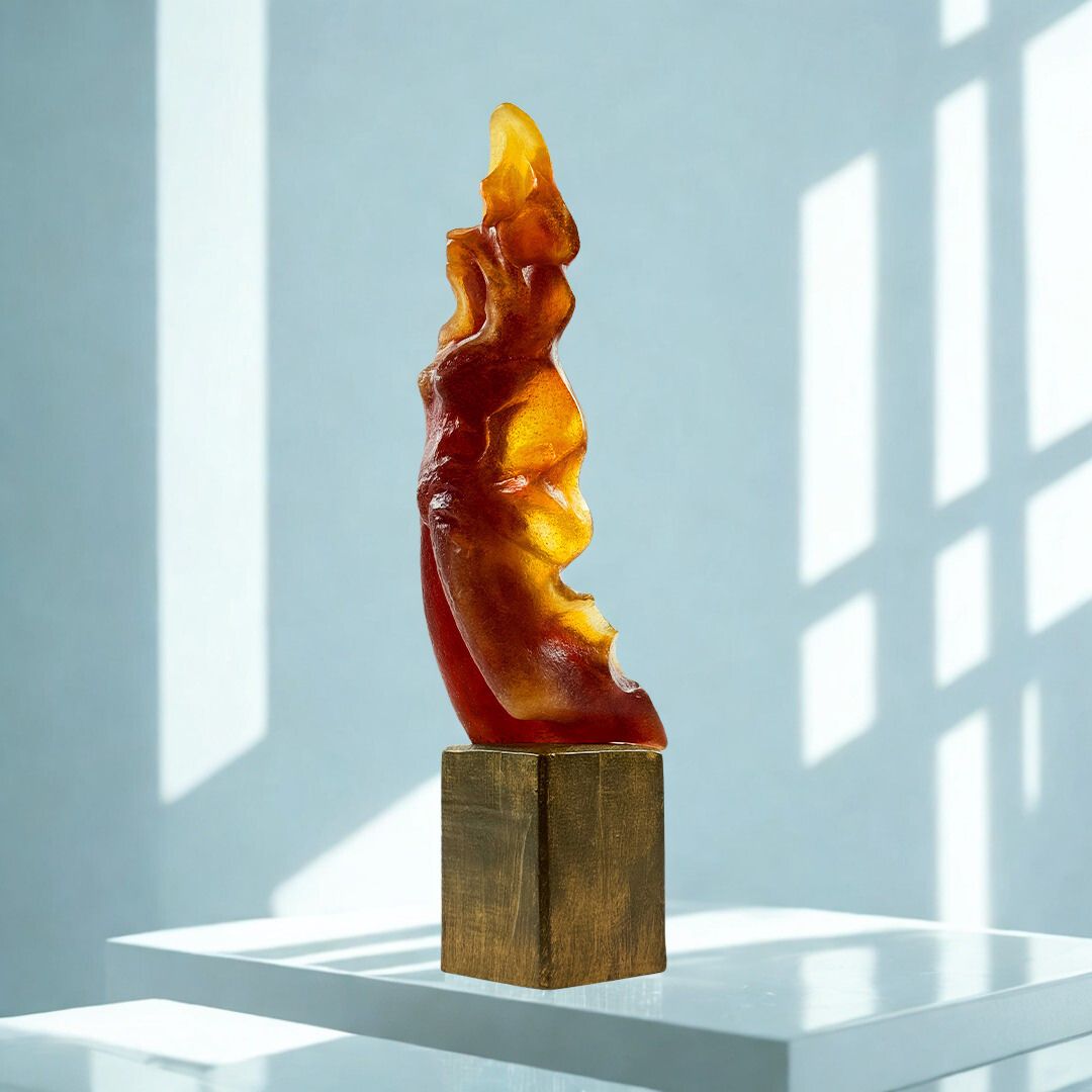 ESCULTURA UNE  AURORE M.COSTE 375EXEMPLARES CRISTAL AMBAR DAUM