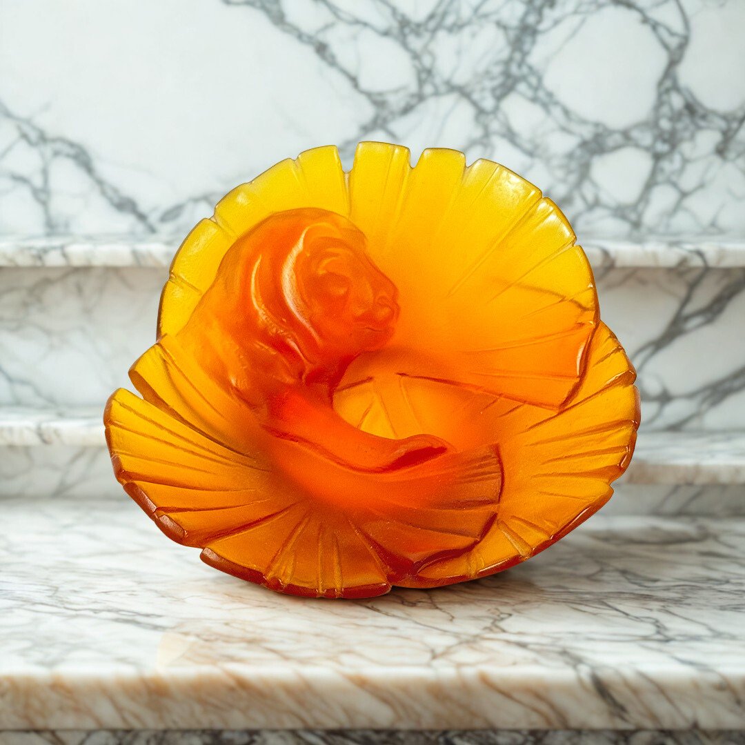 VIDE POCHE LION CRISTAL AMBAR DAUM