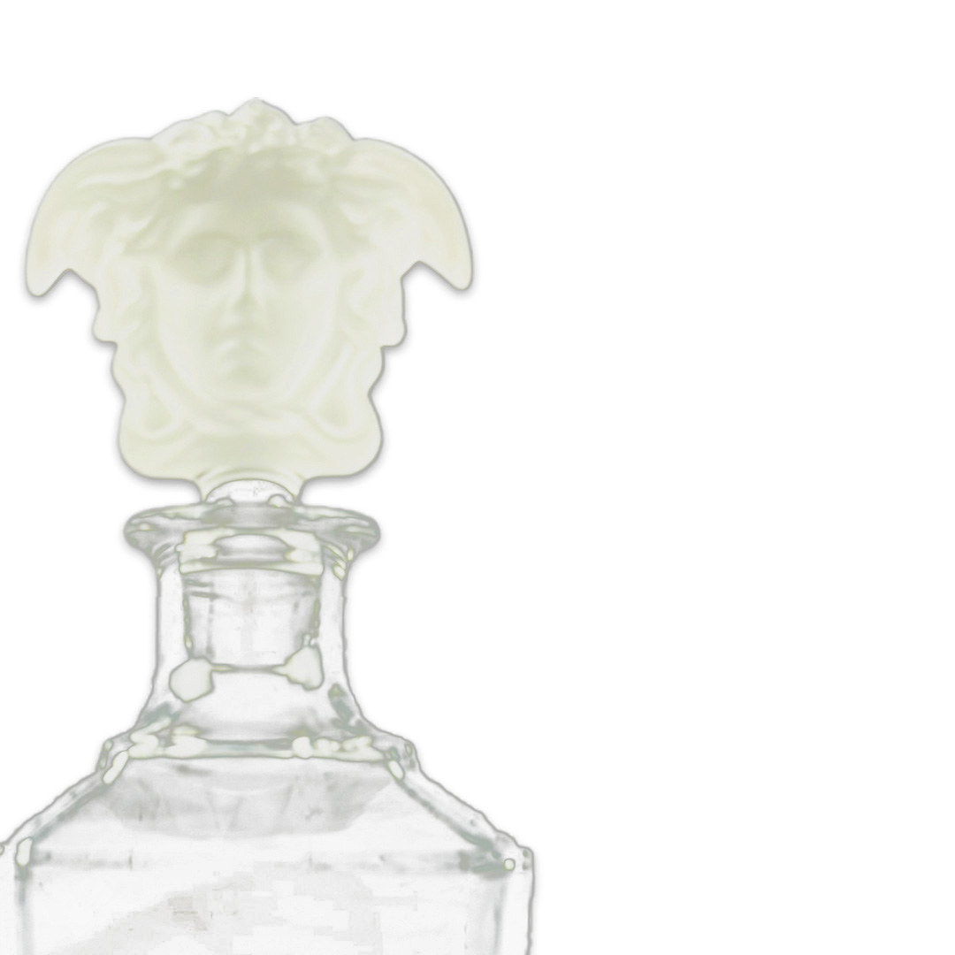 GARRAFA VERSACE MEDUSA TREASURY CRISTAL TRANSPARENTE