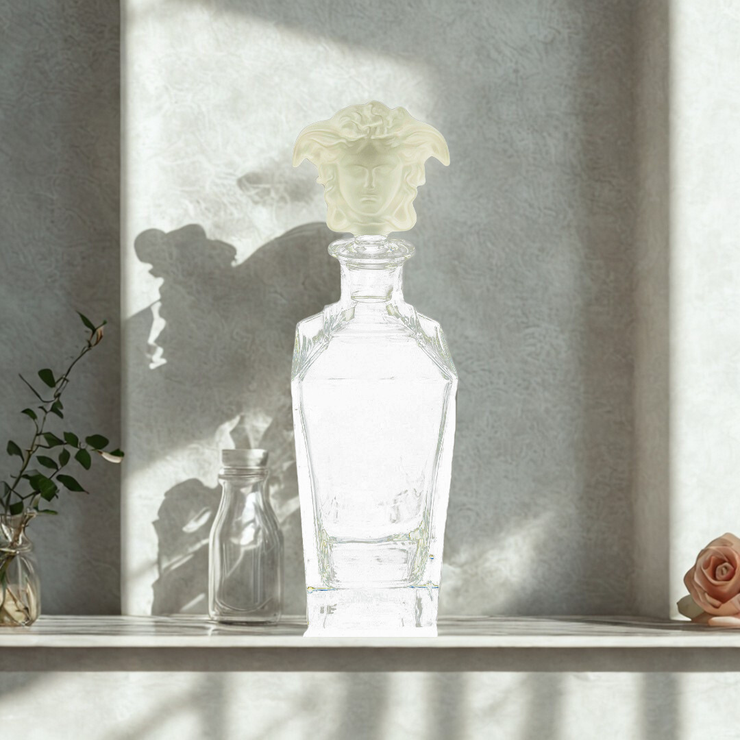 GARRAFA VERSACE MEDUSA TREASURY CRISTAL TRANSPARENTE