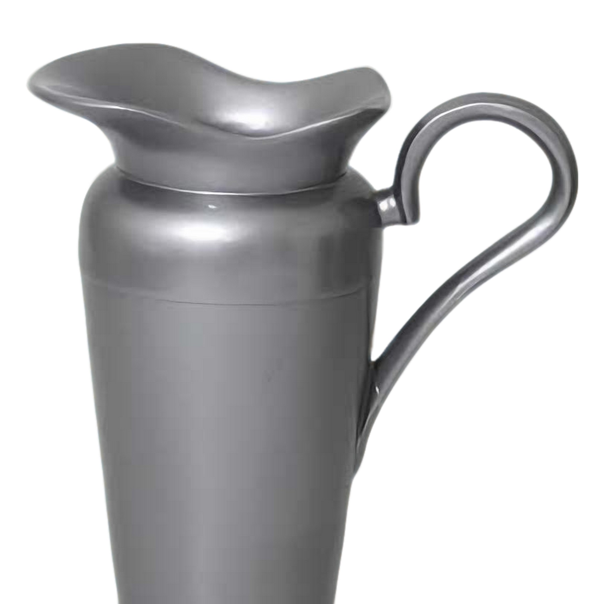 VASO JARRA MARIA ANTONIETA RESINA PRATEADO MODALI DESIGN