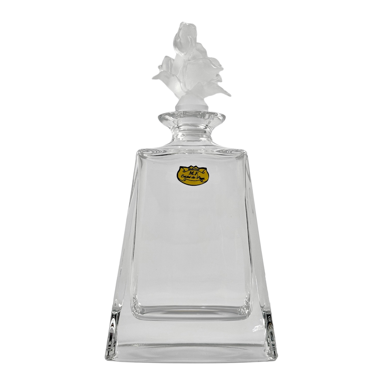 GARRAFA FLAT FLUER CRISTAL TRANSPARENTE