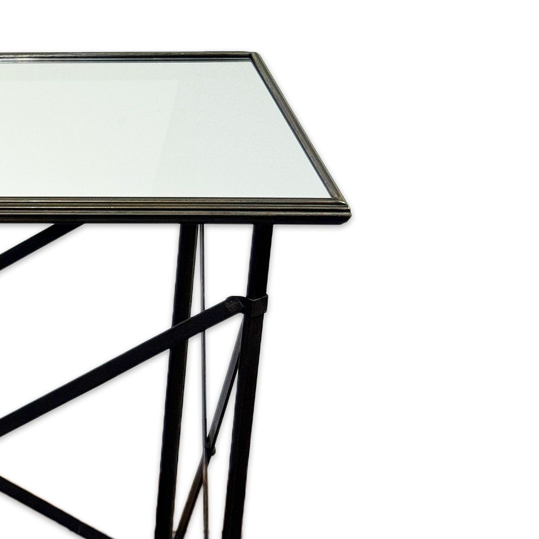 APARADOR METAL C/TAMPO ESPELHADO HOME COLLECTION