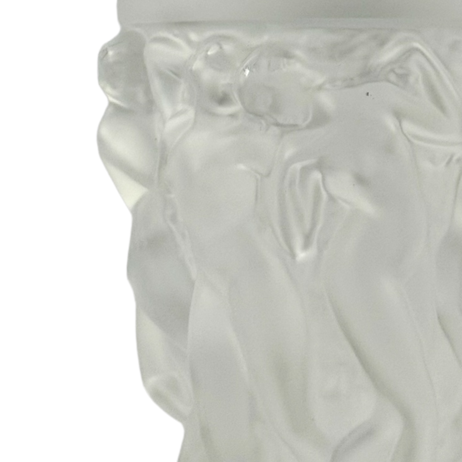 VASO BACCHANTES PEQUENO CRISTAL BRANCO FOSCO LALIQUE