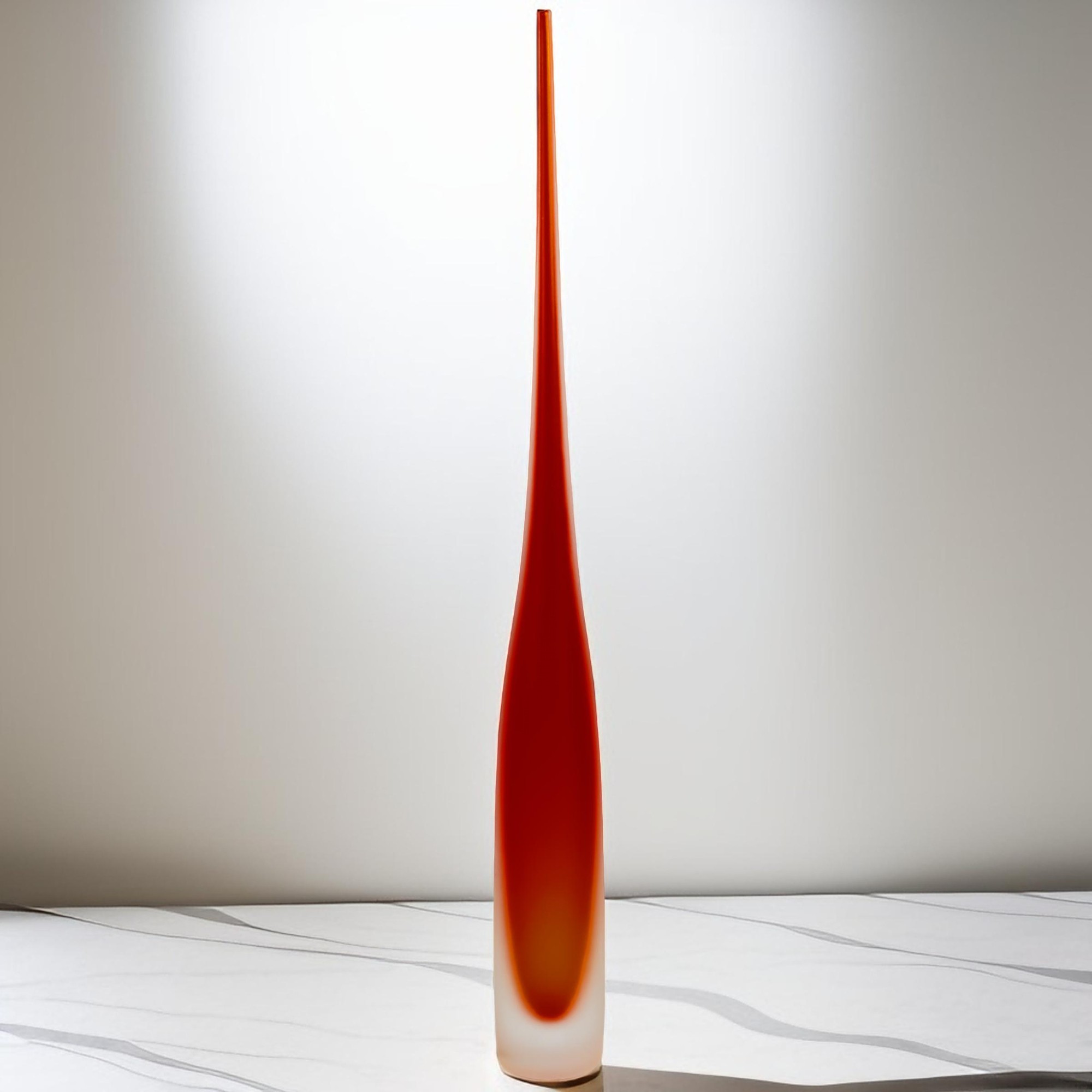 VASO FLUTE CRISTAL LARANJA FOSCO