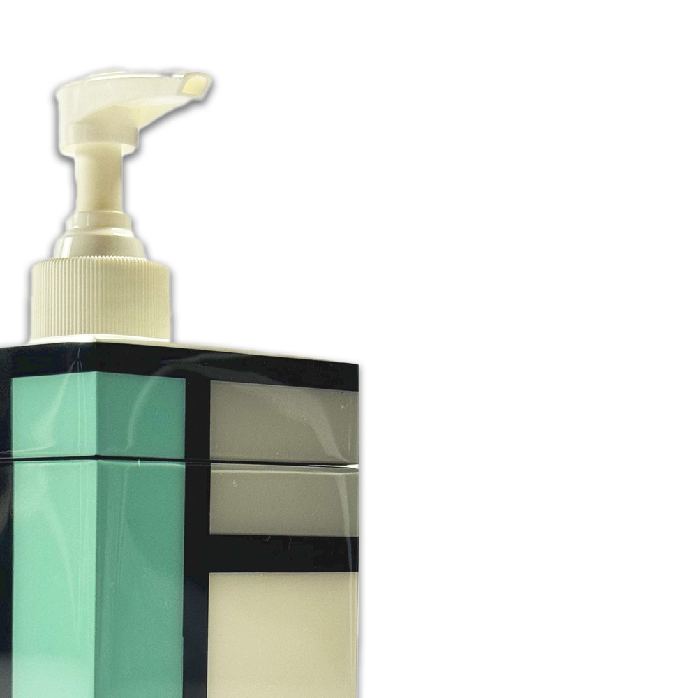 PORTA SABONETE LIQUIDO MADEIRA LAQUEADA TONS PASTEIS PACIFIC CONNECTIONS