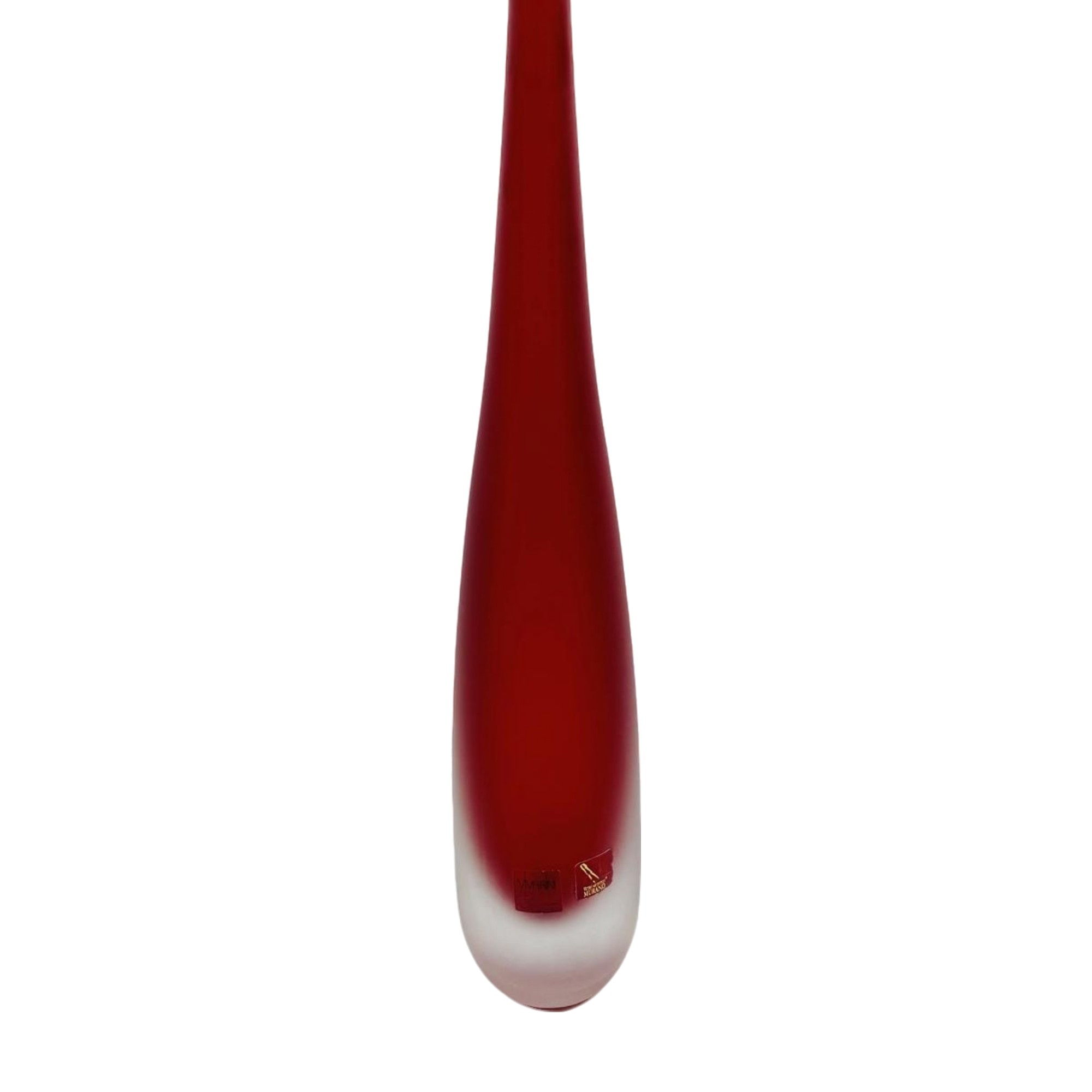 VASO FLUTE CRISTAL VERMELHO FOSCO