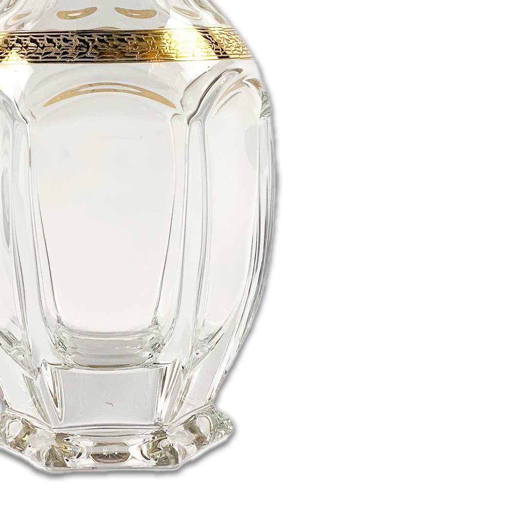 GARRAFA GIOTTO CRISTAL/DOURADO A CASA K