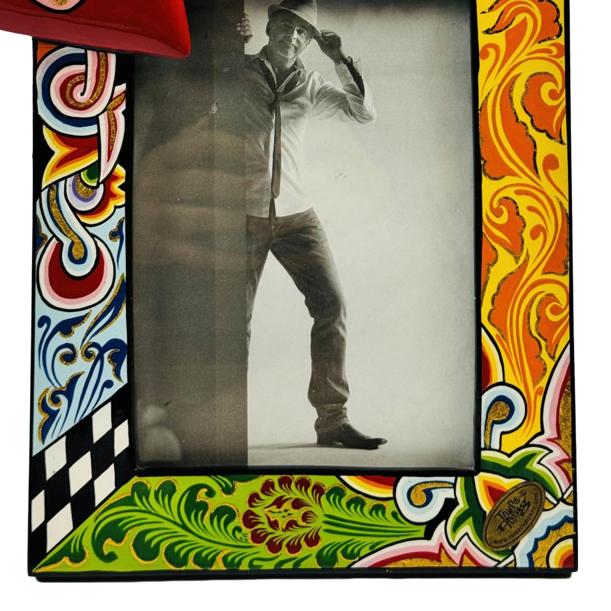 PORTA RETRATO CORAÇÃO FOTO 13X18 MADEIRA TOMS DRAG