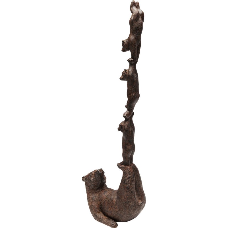 ESCULTURA FAMILIA URSOS ARTISTICOS PES RESINA 