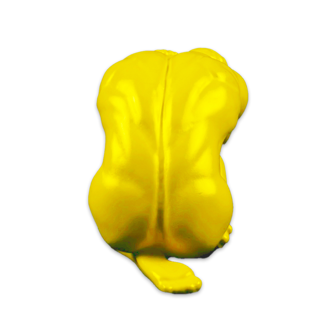 ESCULTURA MAN ENCOLHIDO RESINA AMARELO MODALI DESIGN