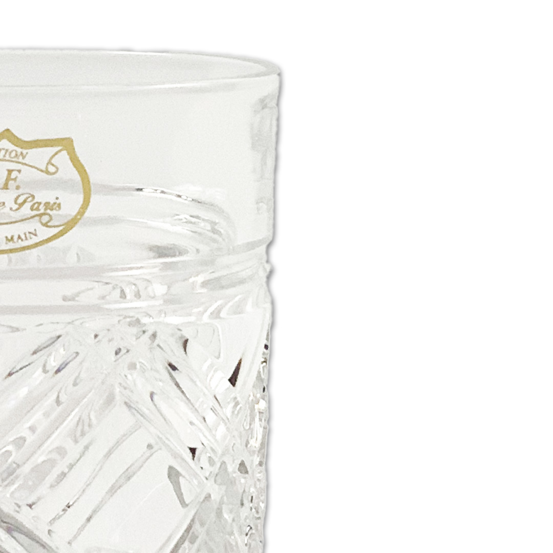 COPO BAIXO TANGER CRISTAL TRANSPARENTE CRISTAL DE PARIS JOGO 6 PEÇAS