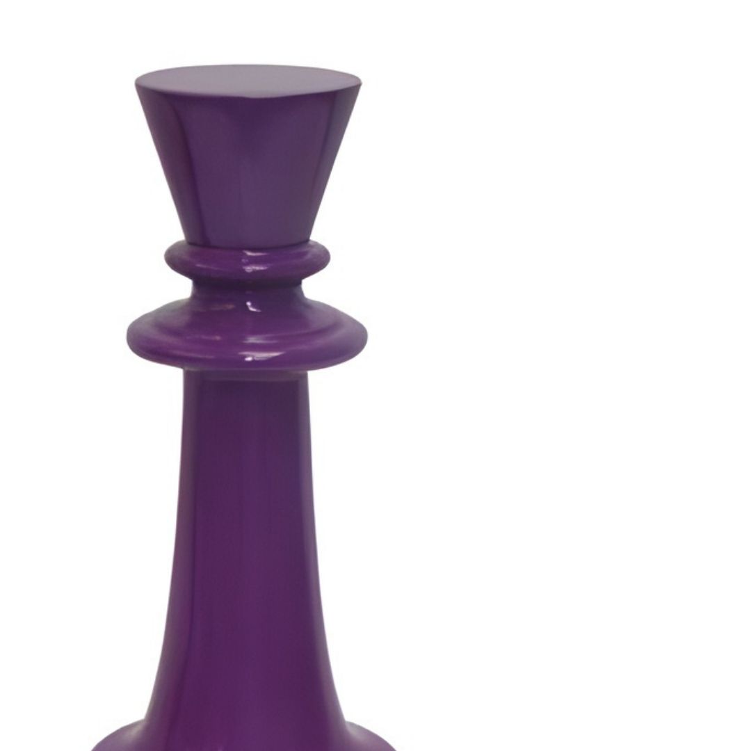 ESCULTURA REI RESINA ROXO MODALI DESIGN