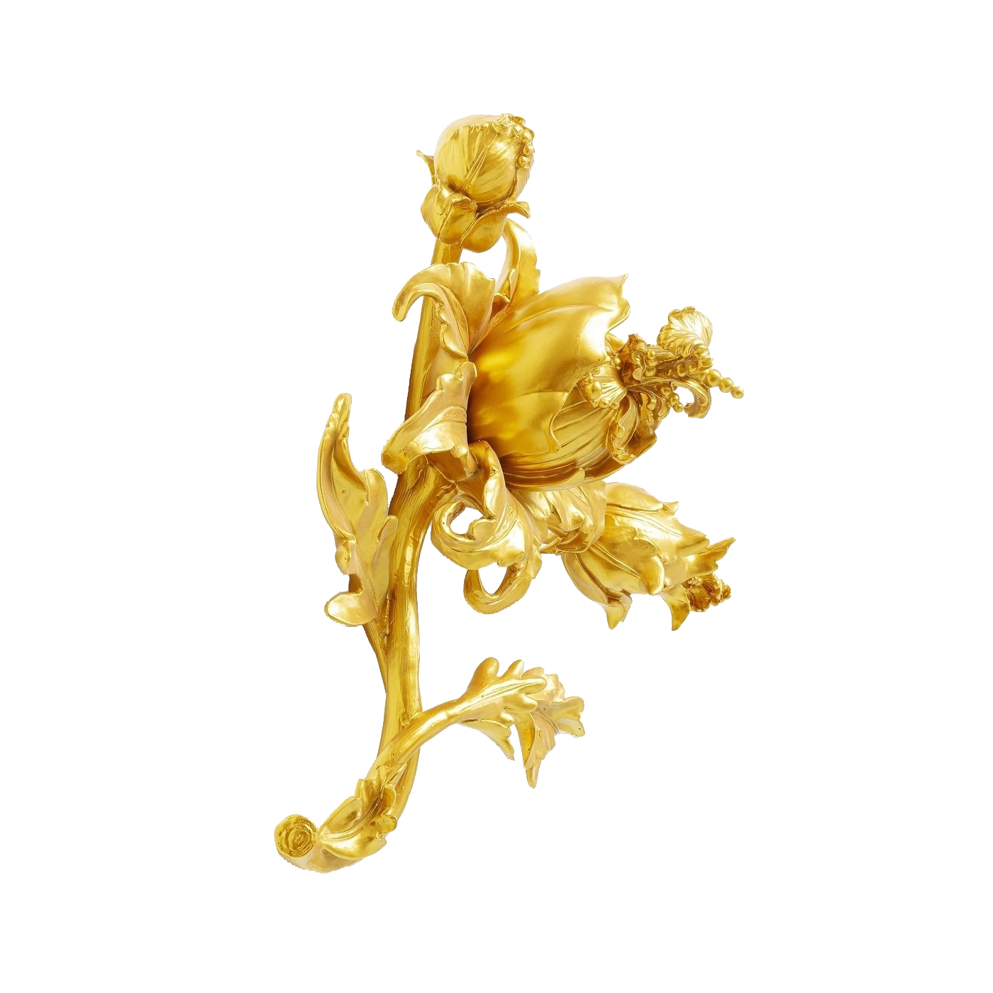 ESCULTURA PAREDE /CENTRO MESA FLORES COBRE 