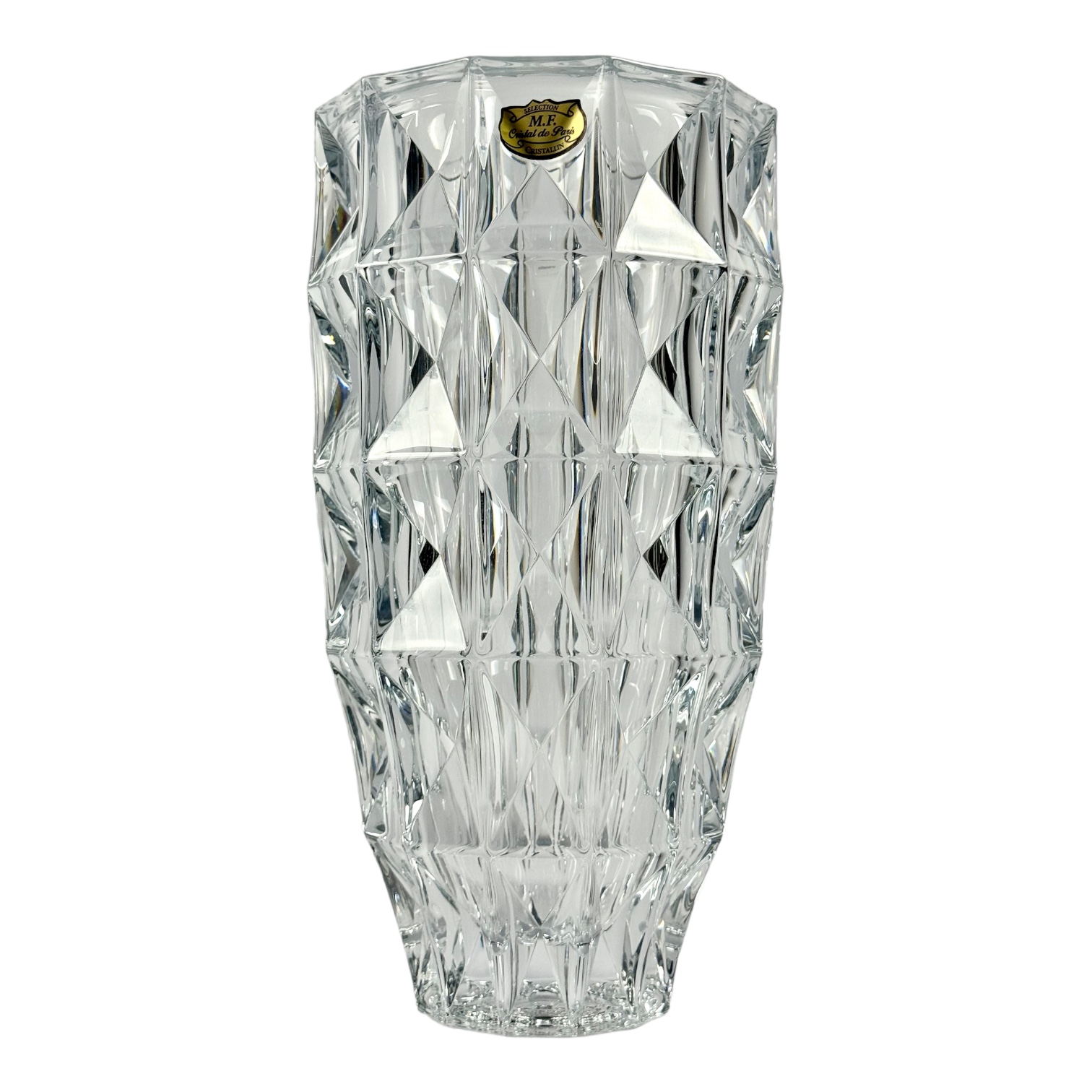 VASO DIAMANTE CRISTAL TRANSPARENTE