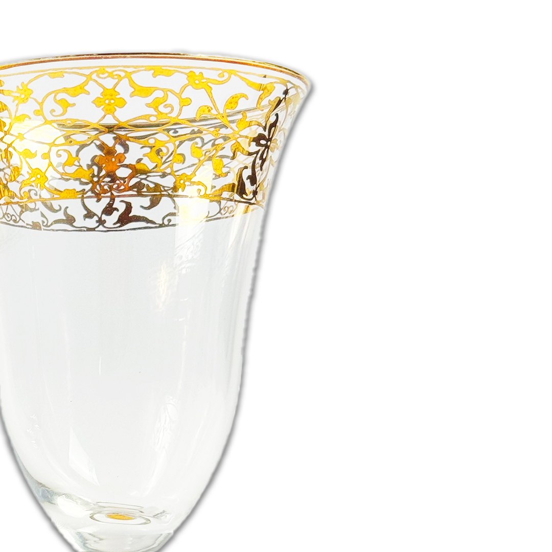 TACA CHAMPANHE GALILEO CRISTAL/BRANCO A CASA K JOGO 6 PEÇAS