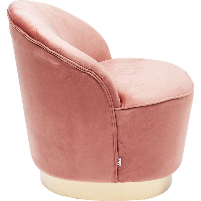 POLTRONA S/BRACO TECIDO SUEDE ROSE 