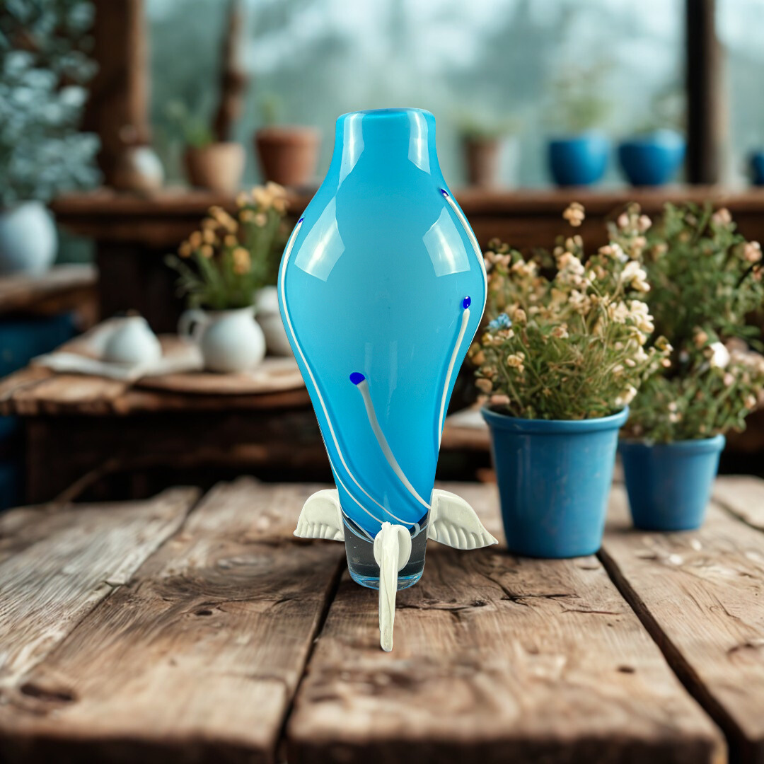 VASO ANGELO AZUL CRISTAL LINEAVETRO