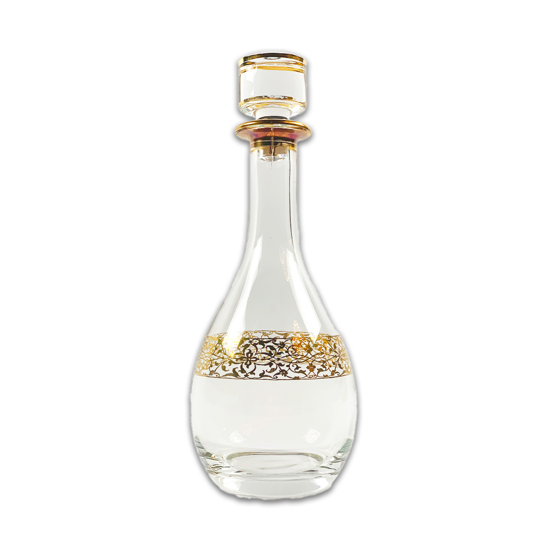 GARRAFA VIRGINIA CRISTAL/DOURADO A CASA K