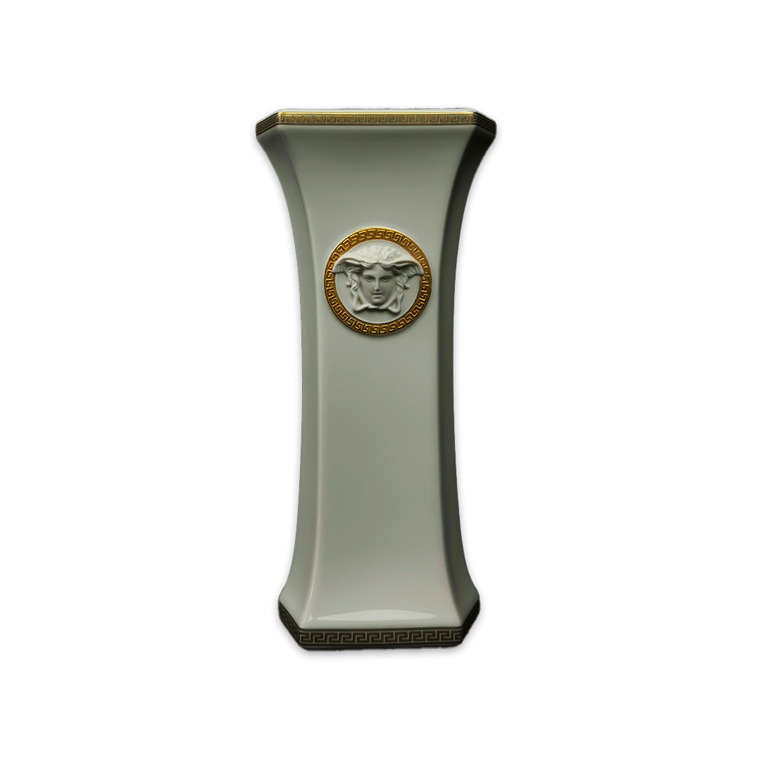 VASO VERSACE GORGONA PORCELANA BRANCA