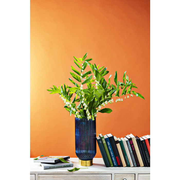 VASO BARFLY DARK VIDRO AZUL 