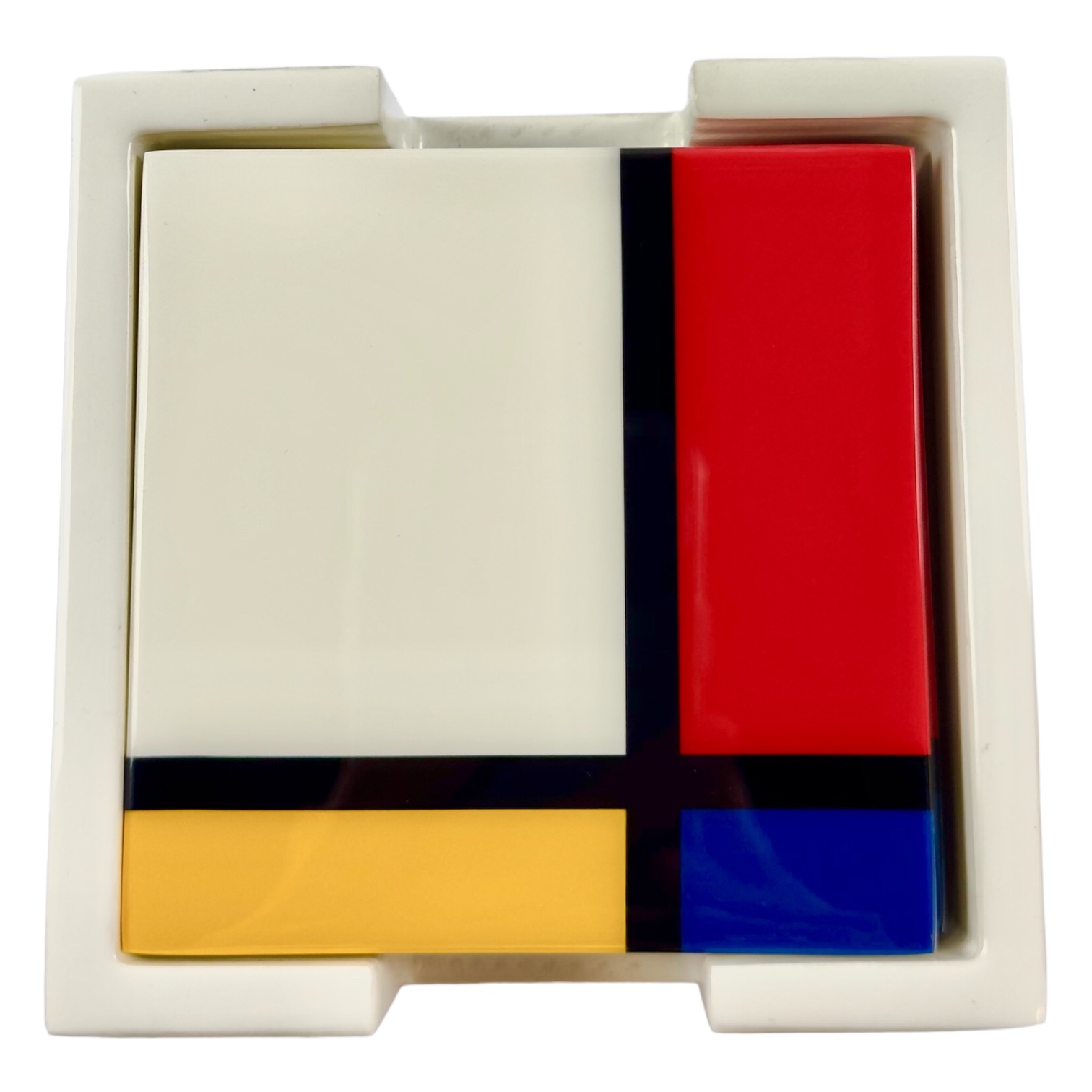 PORTA COPO  MADEIRA LAQUEADA MULTICOLORIDO PACIFIC CONNECTIONS