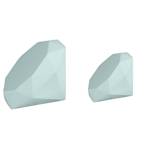 PESO PAPEL DIAMANTE RESINA VERDE MODALI DESIGN PAR