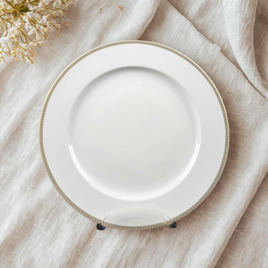 SOUSPLAT VERSACE MEDAILLON MEANDRE D OR PORCELANA UNITARIO