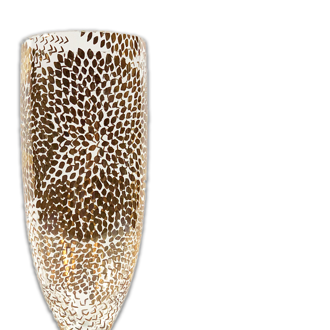 BOWL HOLLYWOOD CRISTAL/DOURADO A CASA K JOGO 6 PEÇAS