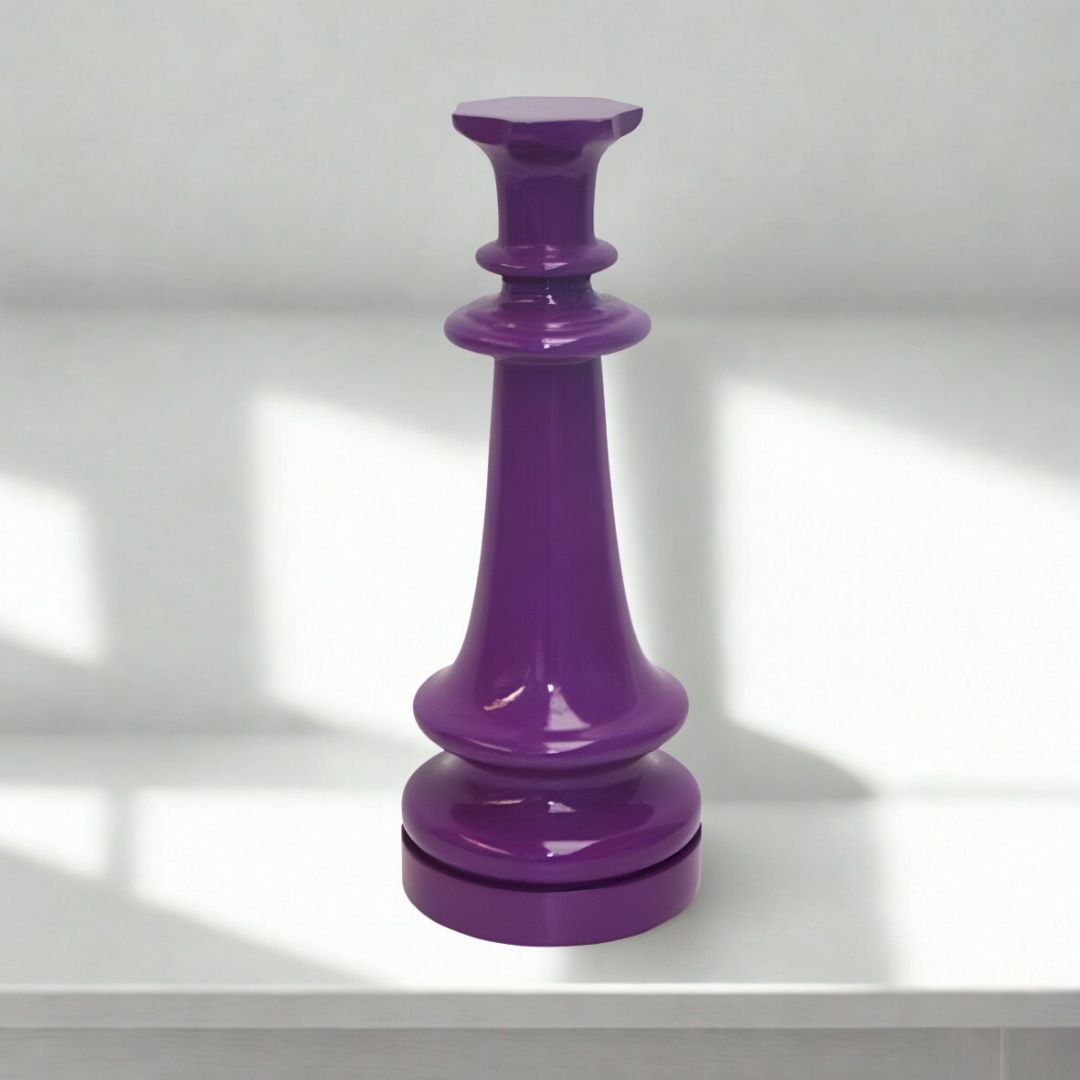 ESCULTURA RAINHA RESINA ROXA MODALI DESIGN