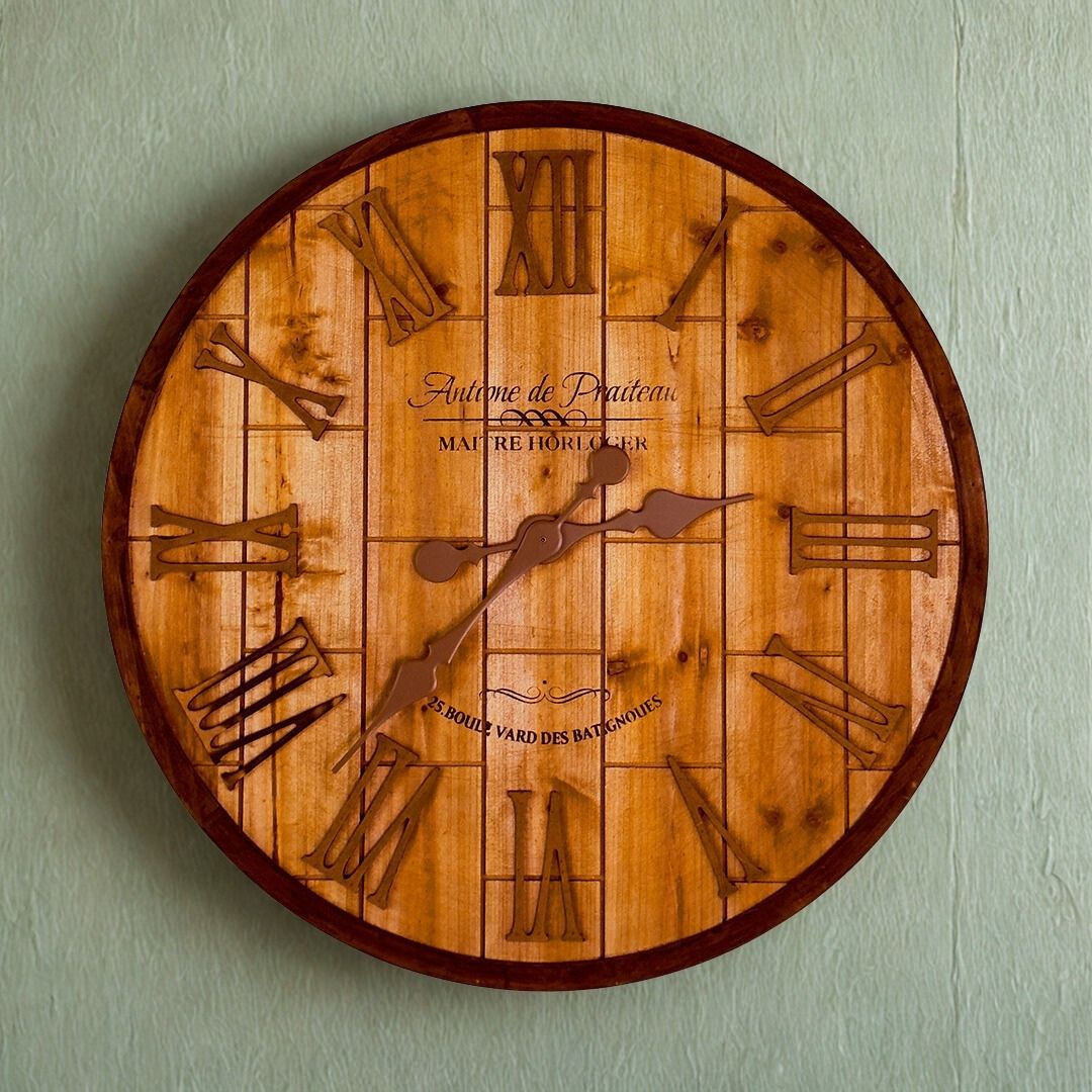 RELOGIO PAREDE FRANCE MADEIRA FRANCE HOME COLLECTION