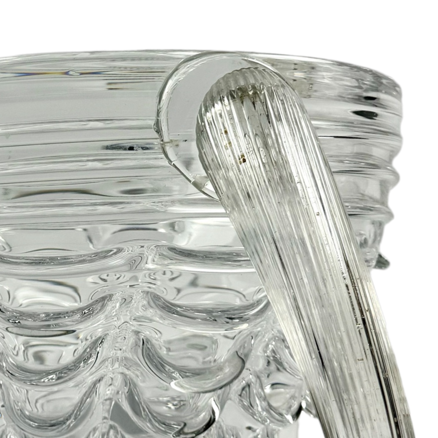 CENTRO DE MESA/VASO CRISTAL C/ FOLHA DE OURO STUDIO MANTO