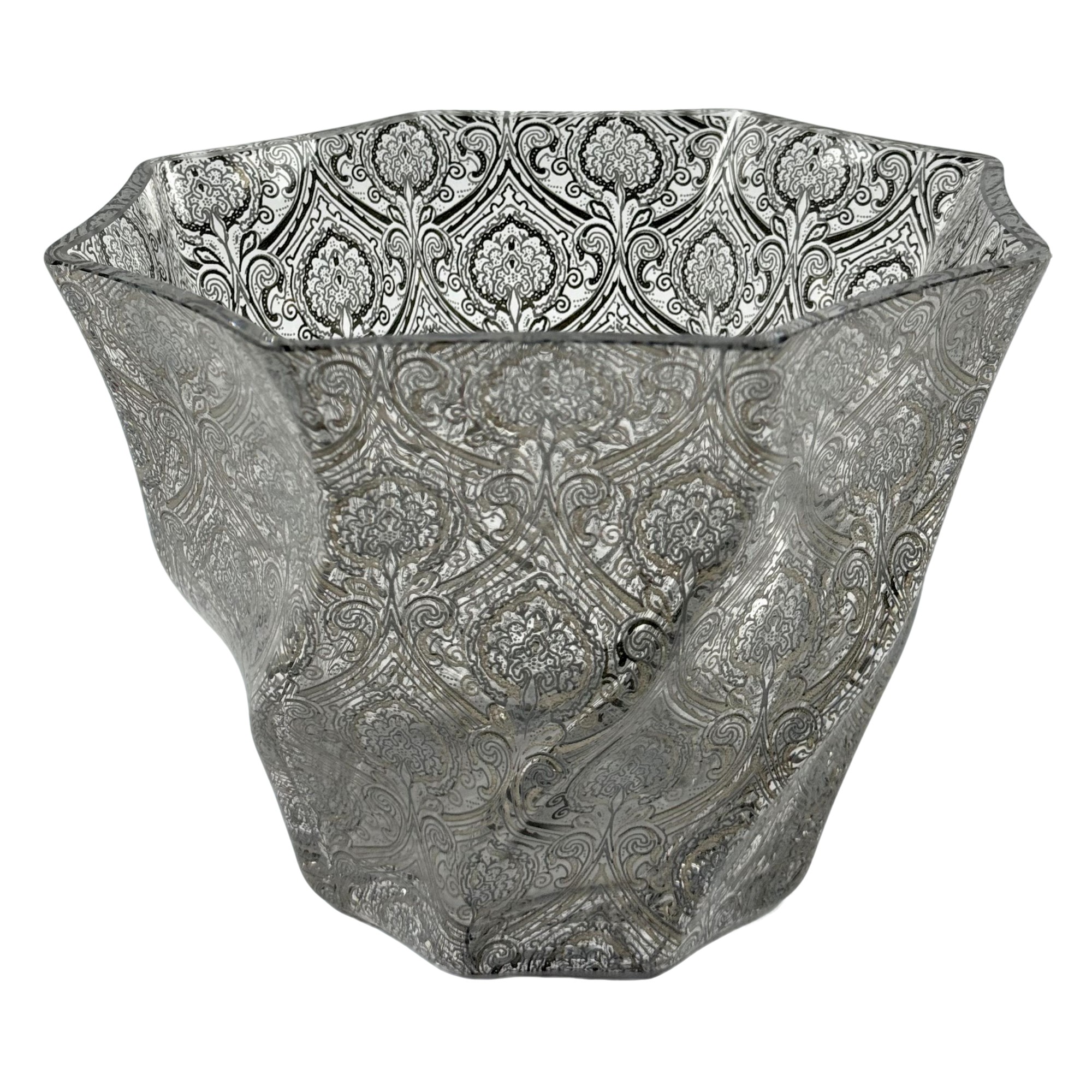 BOWL HEXAGONAL DUPONT CRISTAL/PRATEADO A CASA K