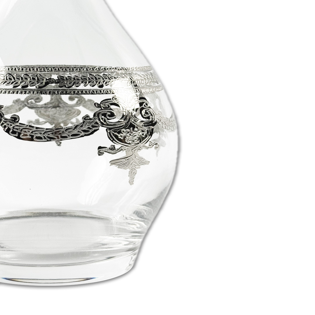 GARRAFA MUSICA CRISTAL/PRATEADO A CASA K