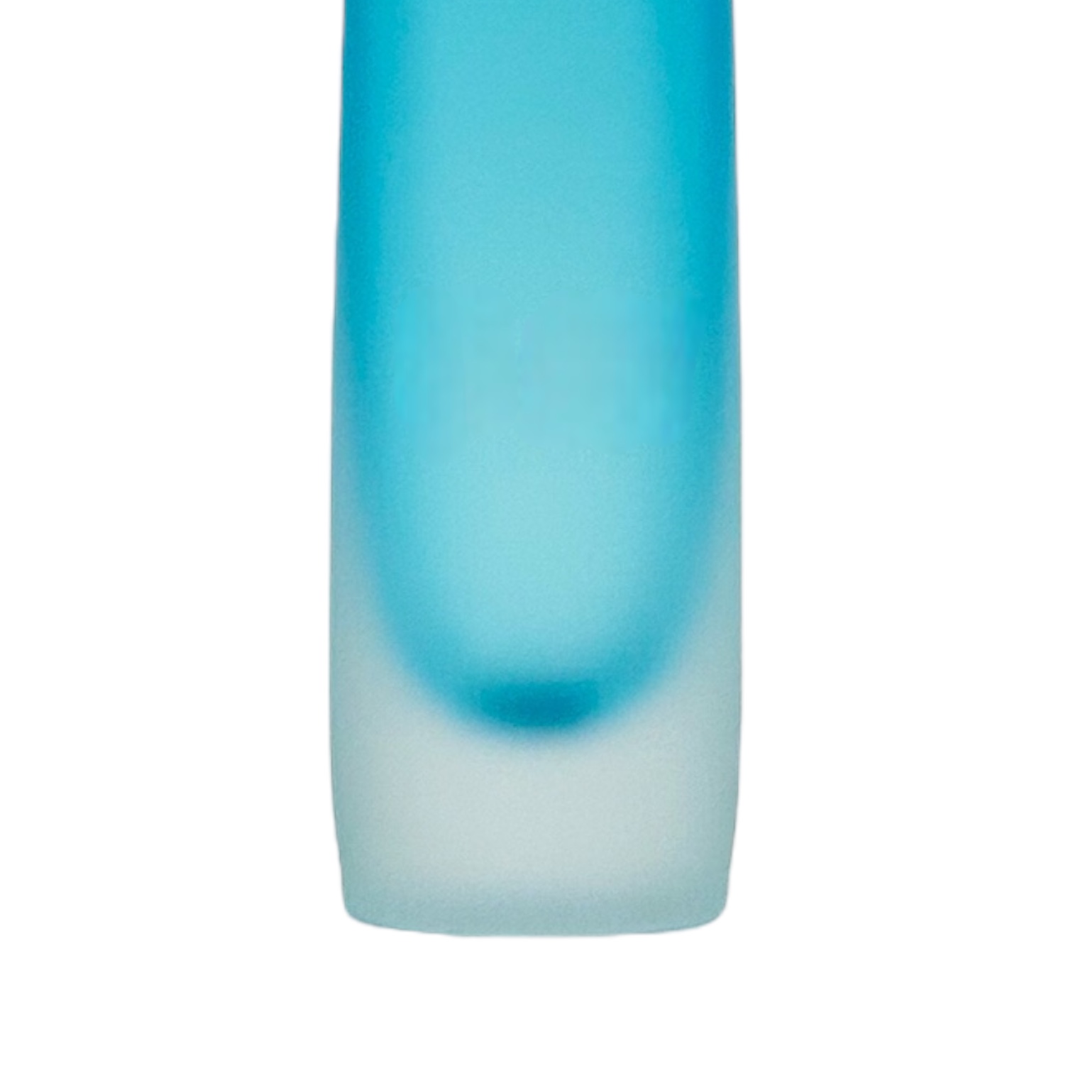 VASO FLUTE CRISTAL AQUAMARINE FOSCO