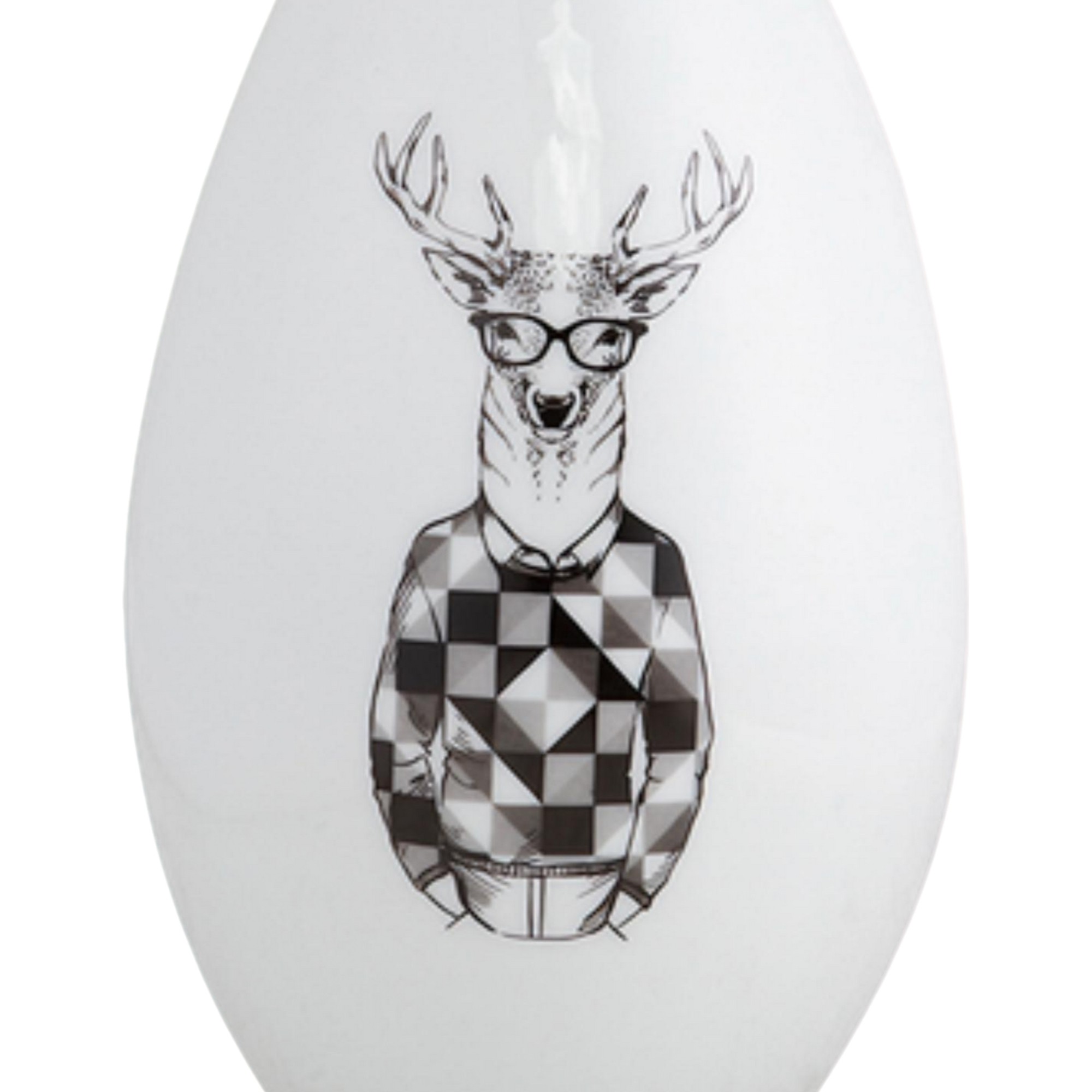 VASO OVAL DESCOLADO ALCI CERAMICA BRANCA MODALI DESIGN