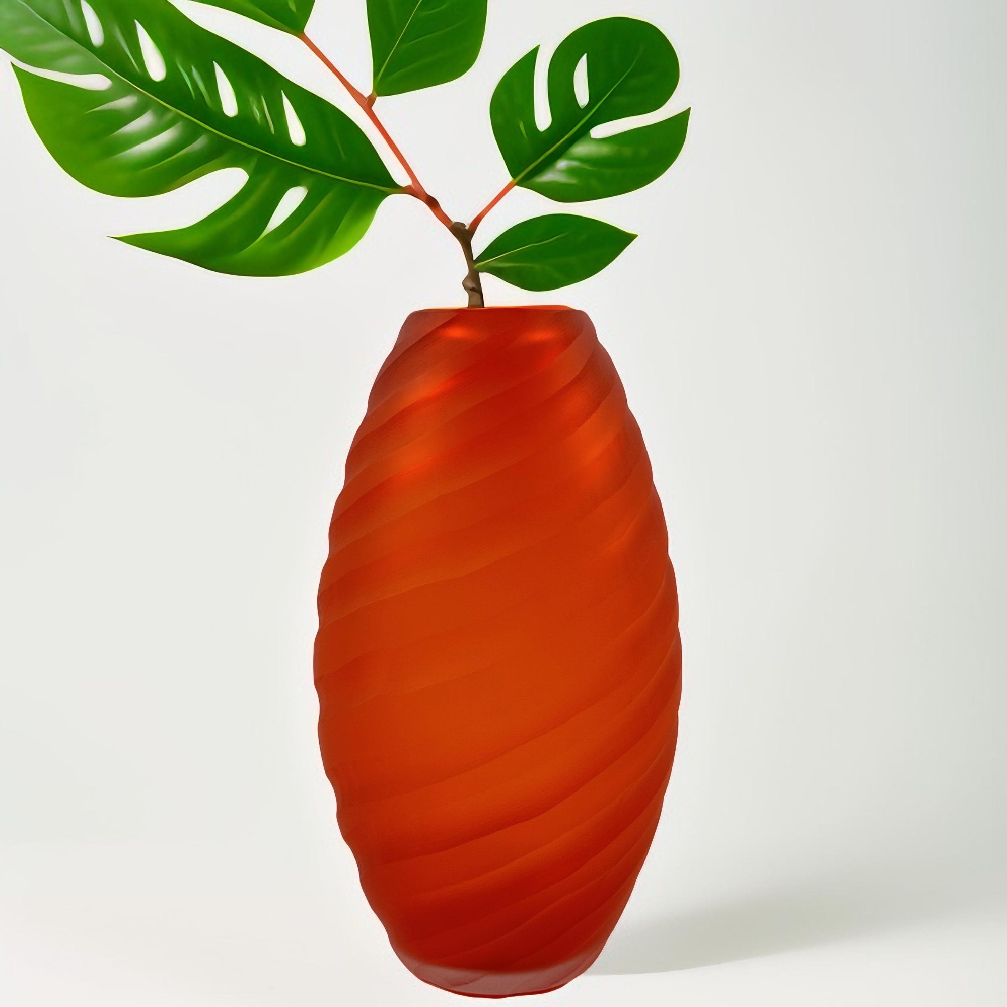 VASO TWISTER CRISTAL LARANJA FOSCO FORMIA