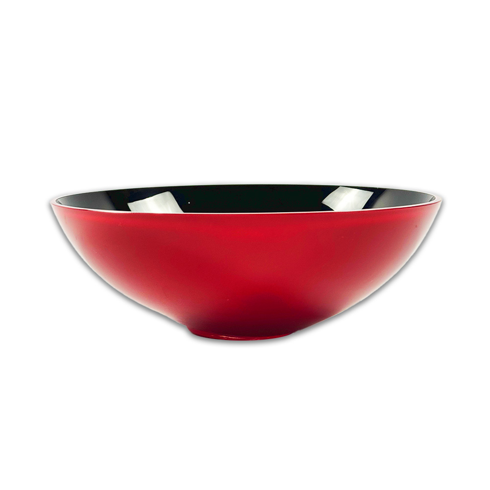BOWL TAC CRISTAL VERMELHO/PRETO ROSENTHAL