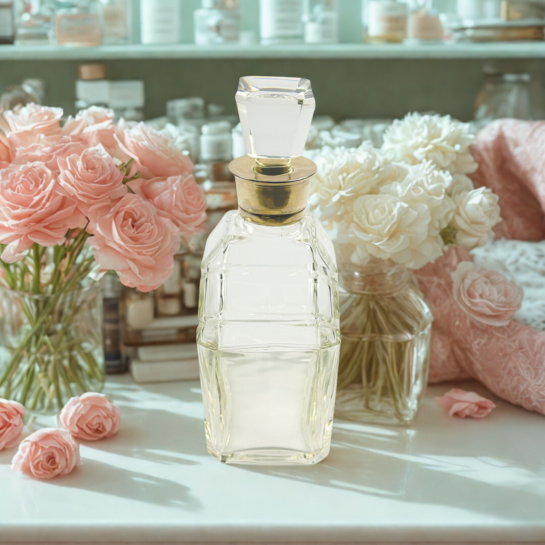 GARRAFA BAIXA NINA VIDRO TRANSPARENTE FANCY