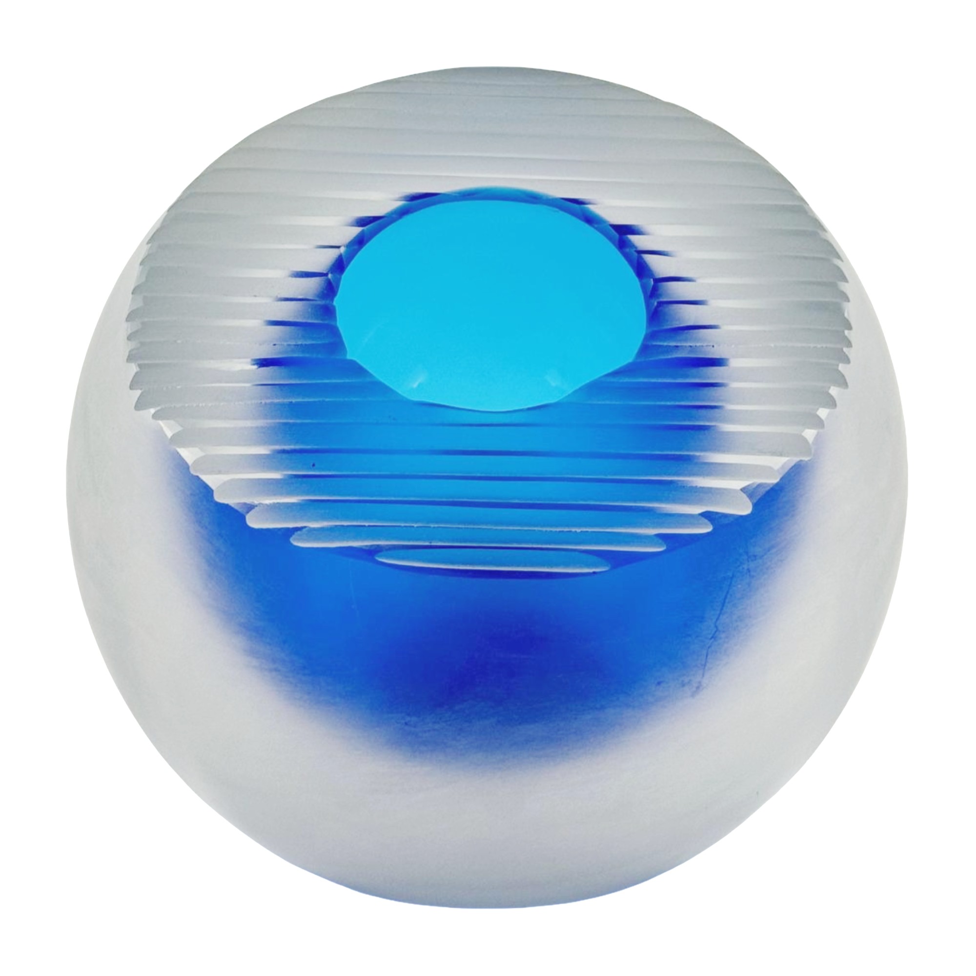 VASO COSMI CRISTAL AQUA /BRANCO FOSCO