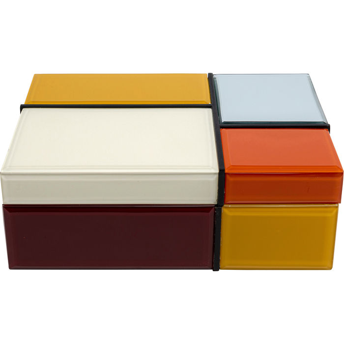 CAIXA GROB RETANGULAR VIDRO COLORIDO