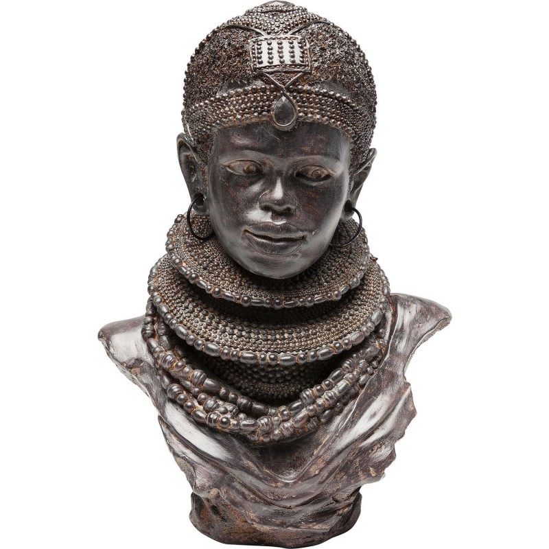 ESCULTURA TRIBAL AFRICANA RESINA 