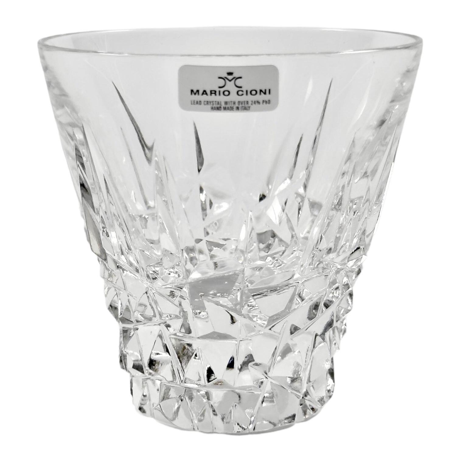 COPO BAIXO SINFONIA CRISTAL TRANSPARENTE MARIO CIONI JOGO 4 PEÇAS